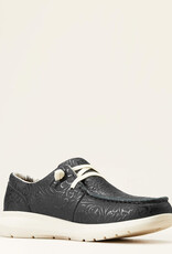 Ariat Womens Ariat Black Floral Embossed Western Hilo Shoe