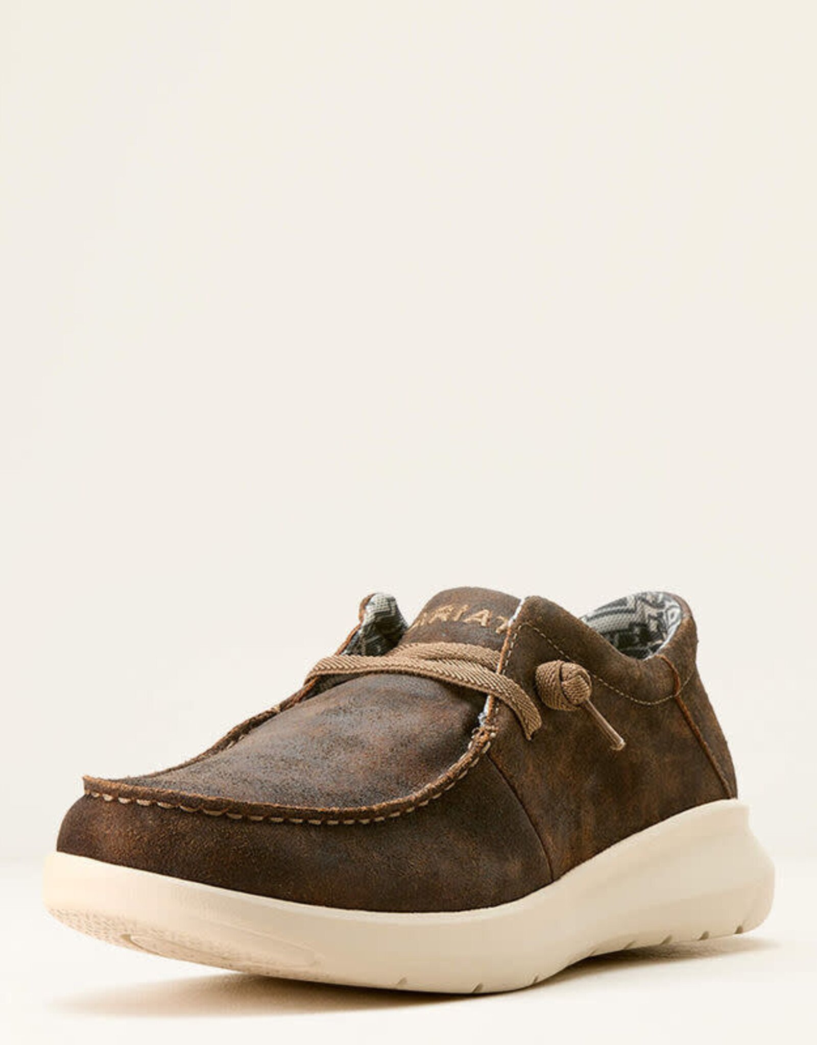 Ariat Mens Ariat Hilo Stretch Lace Up Western Brown Shoe