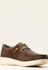 Ariat Mens Ariat Hilo Stretch Lace Up Western Brown Shoe