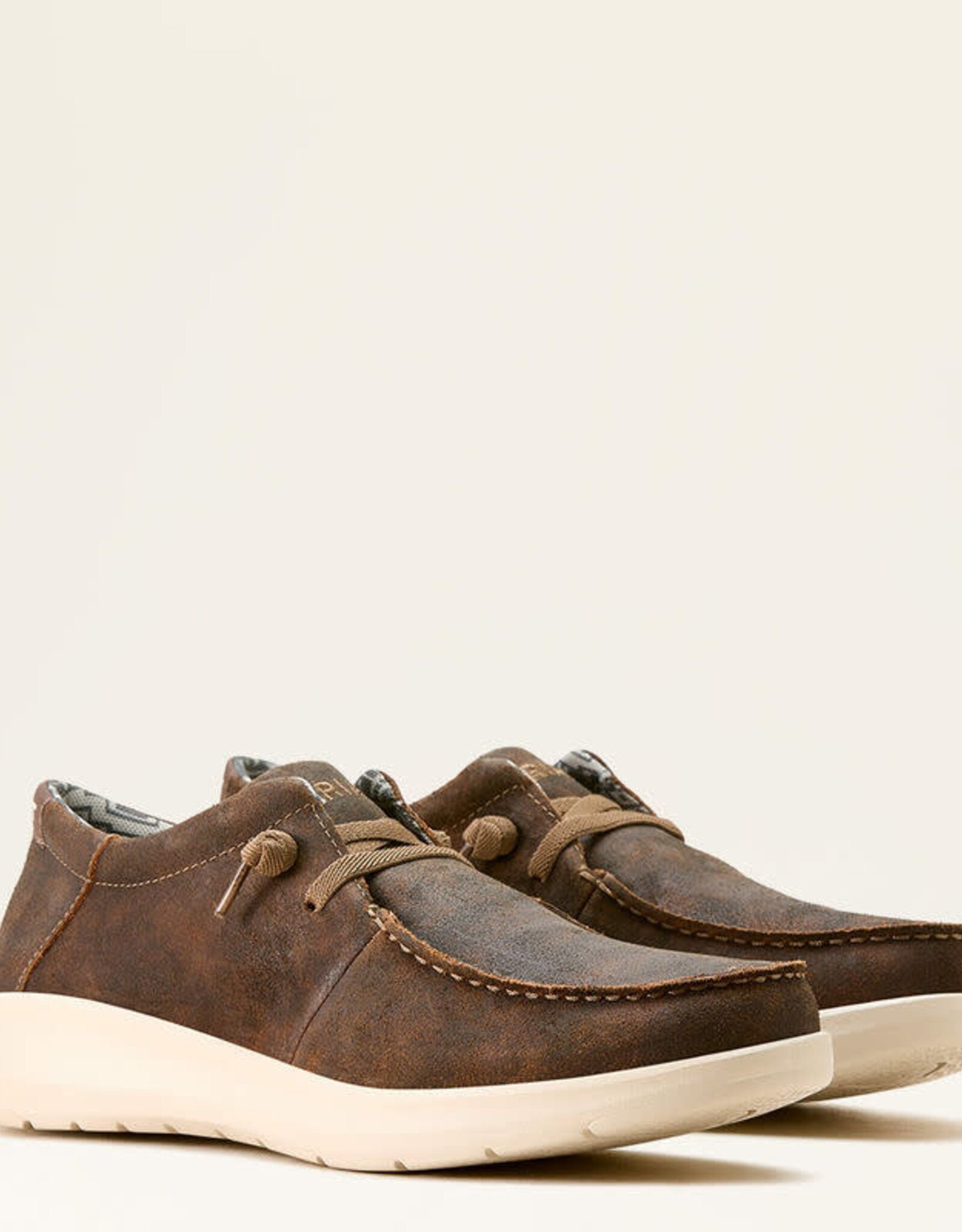 Ariat Mens Ariat Hilo Stretch Lace Up Western Brown Shoe