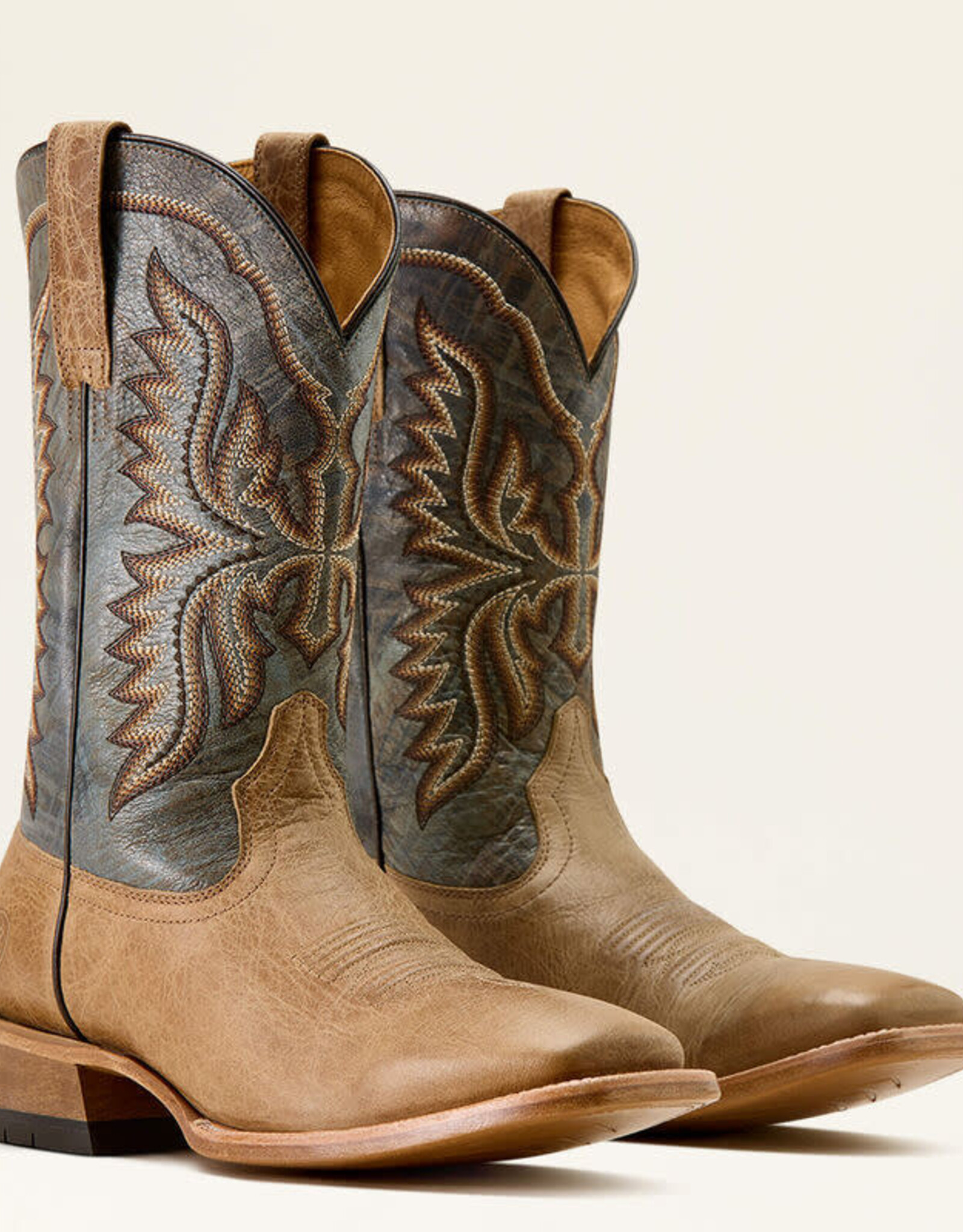 Ariat Mens Ariat Desert Bone Preston Wide Square Toe Cowboy Boot