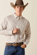 Ariat Mens Ariat White Whiskey Bottle Classic Fit Long Sleeve Button Shirt