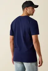 Ariat Mens Ariat Navy Logo Classic Fit Short Sleeve T-Shirt