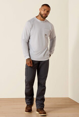 Ariat Mens Ariat Grey Rebar Heat Fighter Long Sleeve T-Shirt