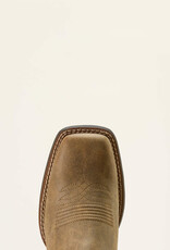 Ariat Ariat Womens Round Up Ruidoso Bomber Brown Dusty Rose Wide Square Toe Western Boot