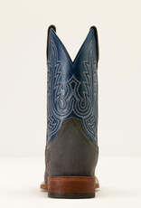 Ariat Mens Ariat Iron Grey Roughout County Roads Wide Square Toe Cowboy Boot