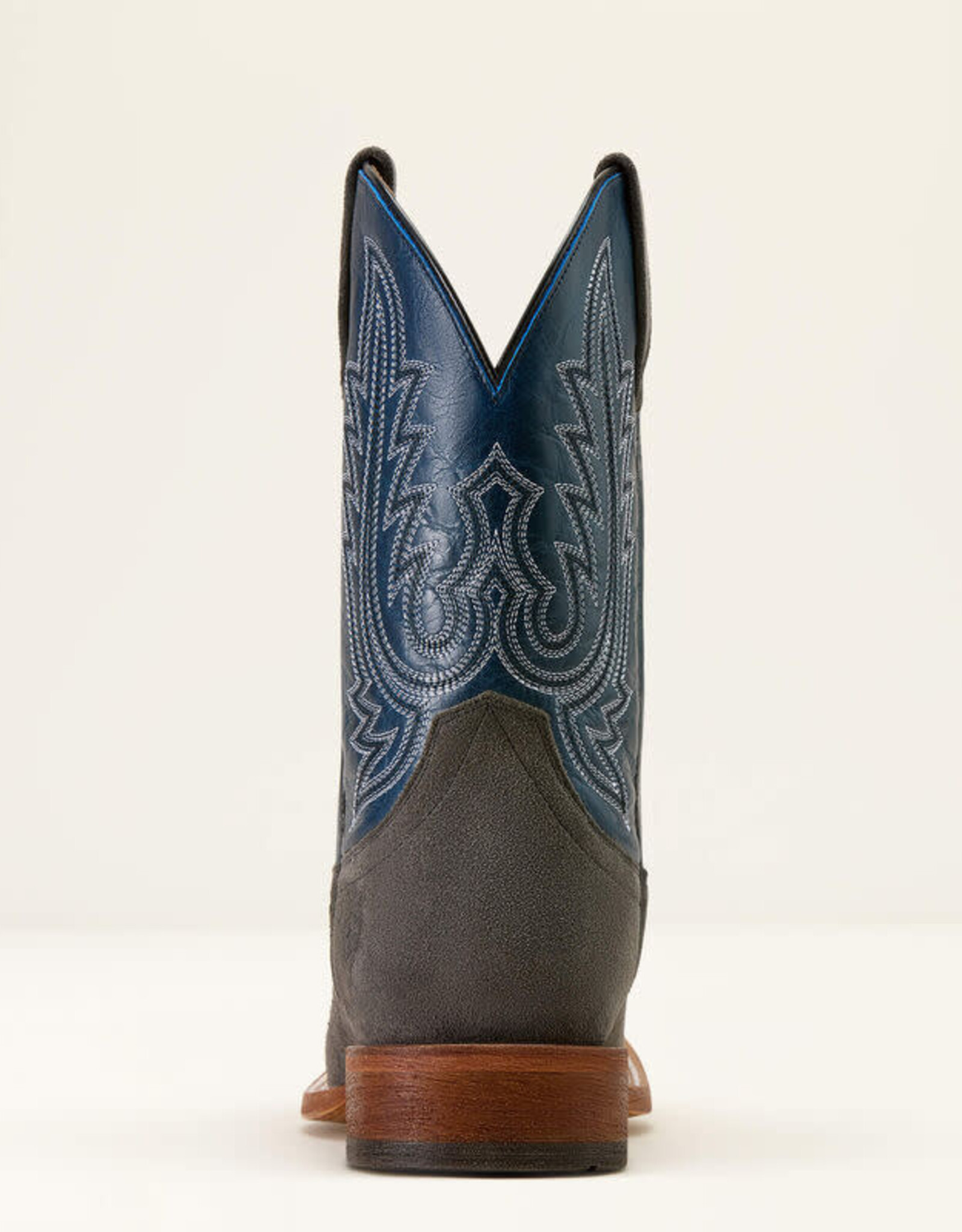 Ariat Mens Ariat Iron Grey Roughout County Roads Wide Square Toe Cowboy Boot