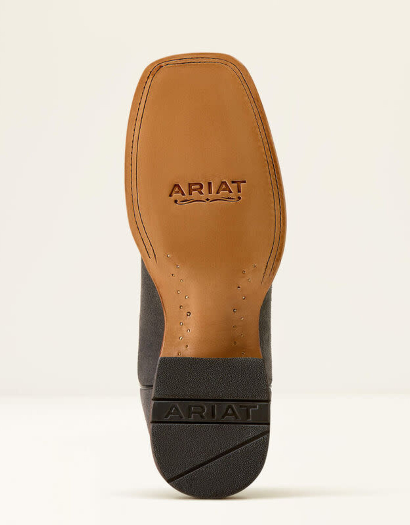 Ariat Mens Ariat Iron Grey Roughout County Roads Wide Square Toe Cowboy Boot