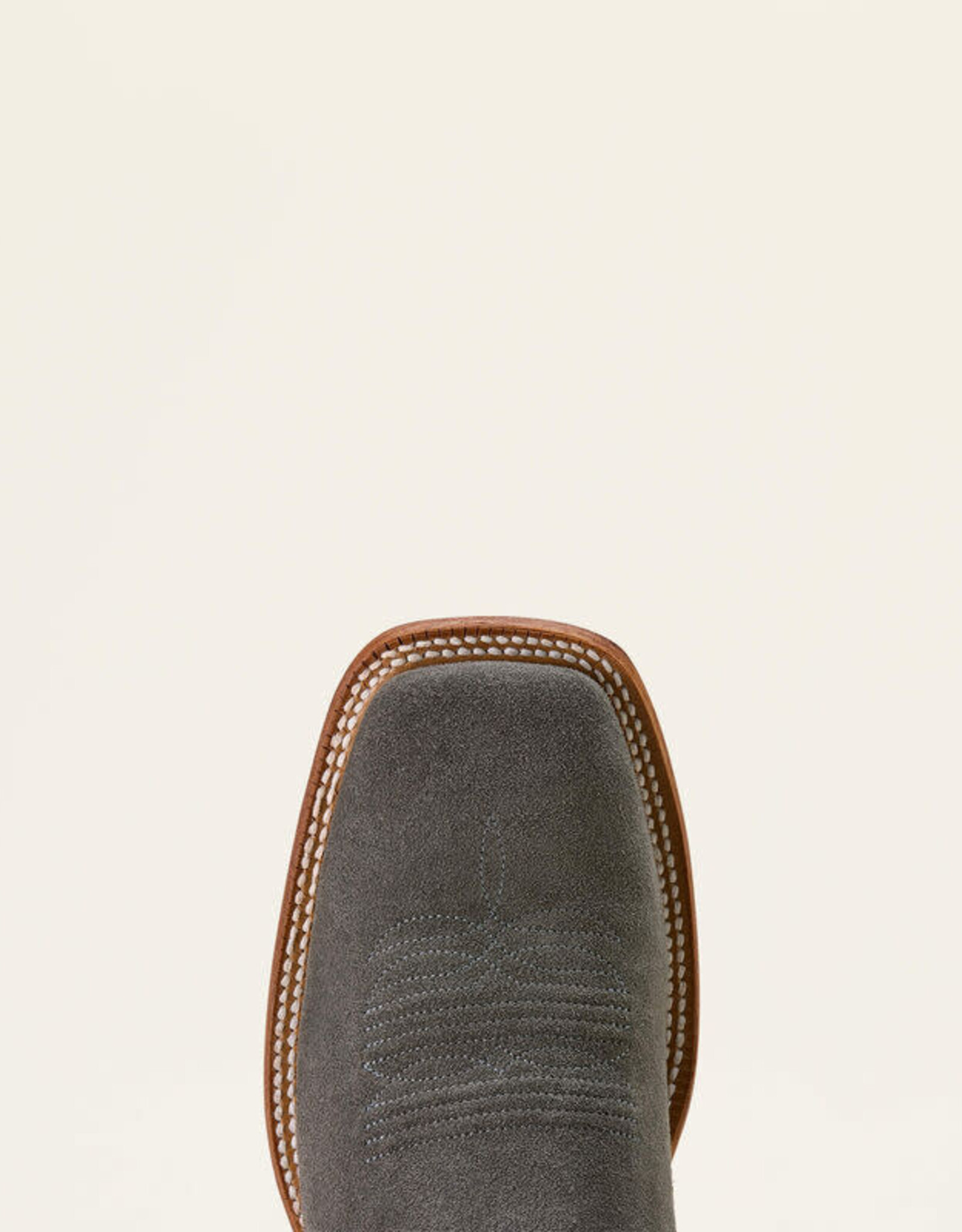 Ariat Mens Ariat Iron Grey Roughout County Roads Wide Square Toe Cowboy Boot