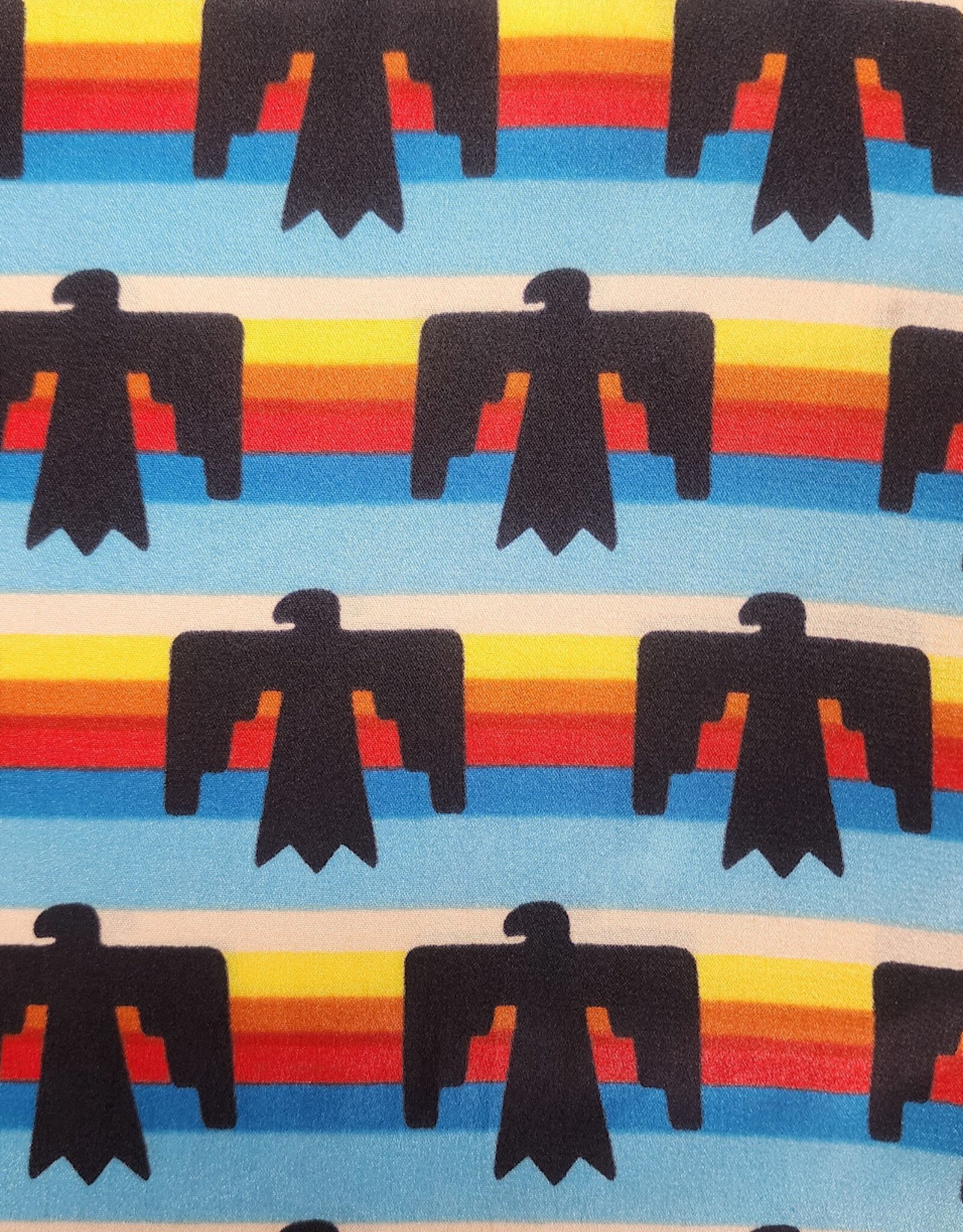 Wild Rag 100% Silk Sunset Thunderbird Print 33x33