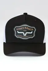 Kimes Ranch Hawkins Black Patch Ball Cap