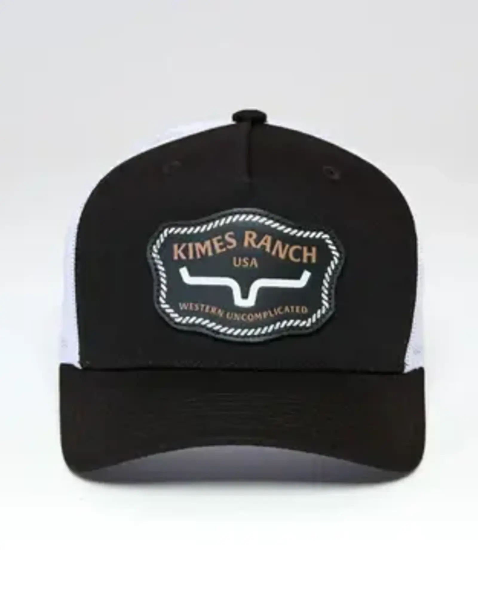 Kimes Ranch Hawkins Black Patch Ball Cap
