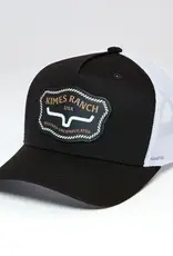 Kimes Ranch Hawkins Black Patch Ball Cap
