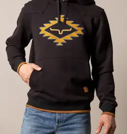 Kimes Ranch Mens Black Berger Hooded Pullover Sweatshirt