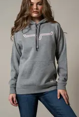 Kimes Womens Heather Grey Outlier Pullover Hoodie