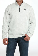 Cinch Mens Cinch Grey Fleece Lined Quarter Zip Sweater S - 4X