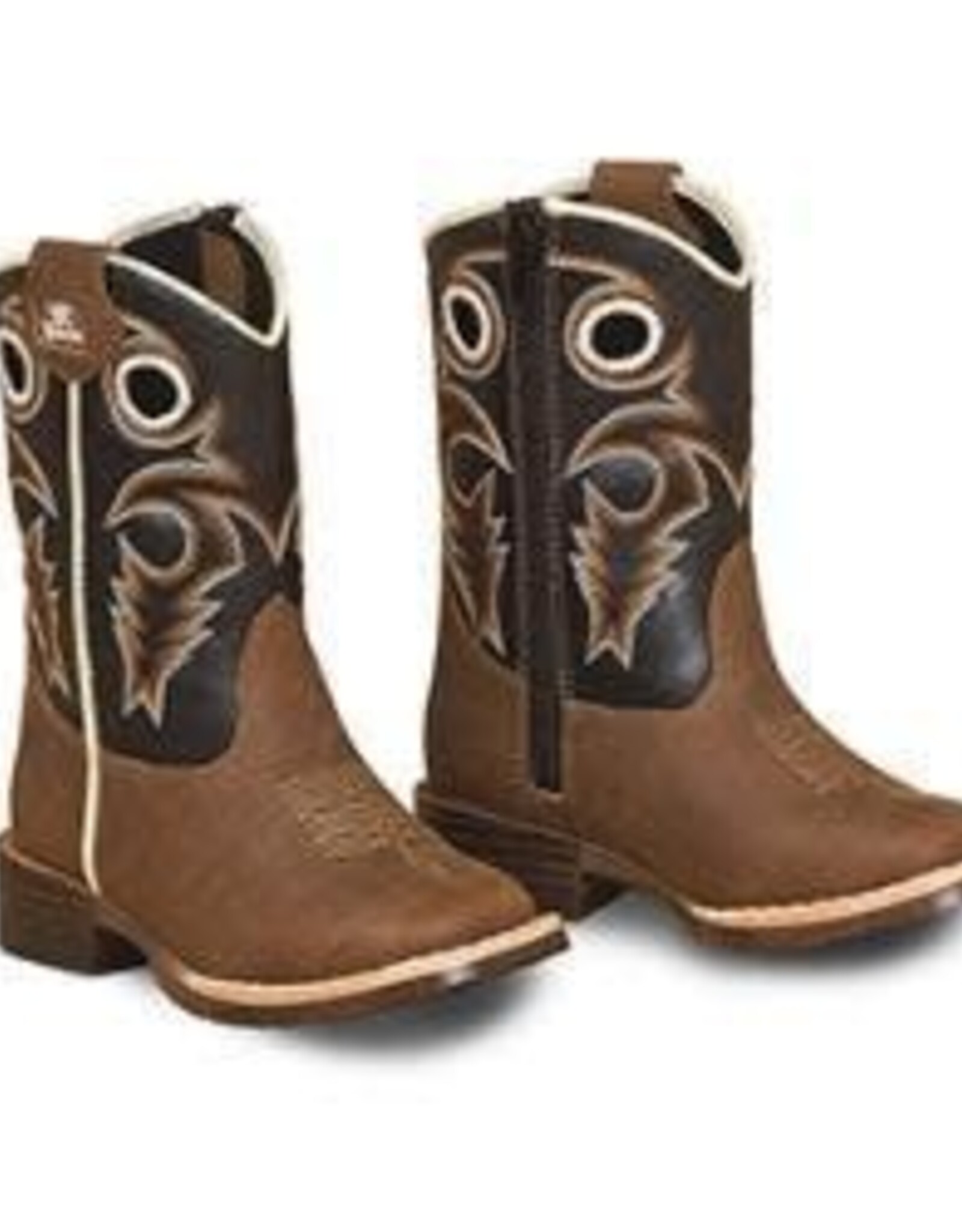 Boys Toddler Trace Brown Black Western Cowboy Boot