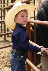 Cinch Boys Infant Cinch Solid Dark Royal Blue Long Sleeve Western Button Shirt