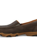 Mens Twisted X Eco Dust and Cocoa Slip On Driving Moc