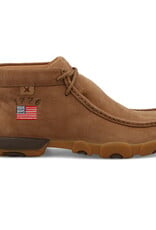 Mens Camel American Flag Twisted X Driving Moc Shoe
