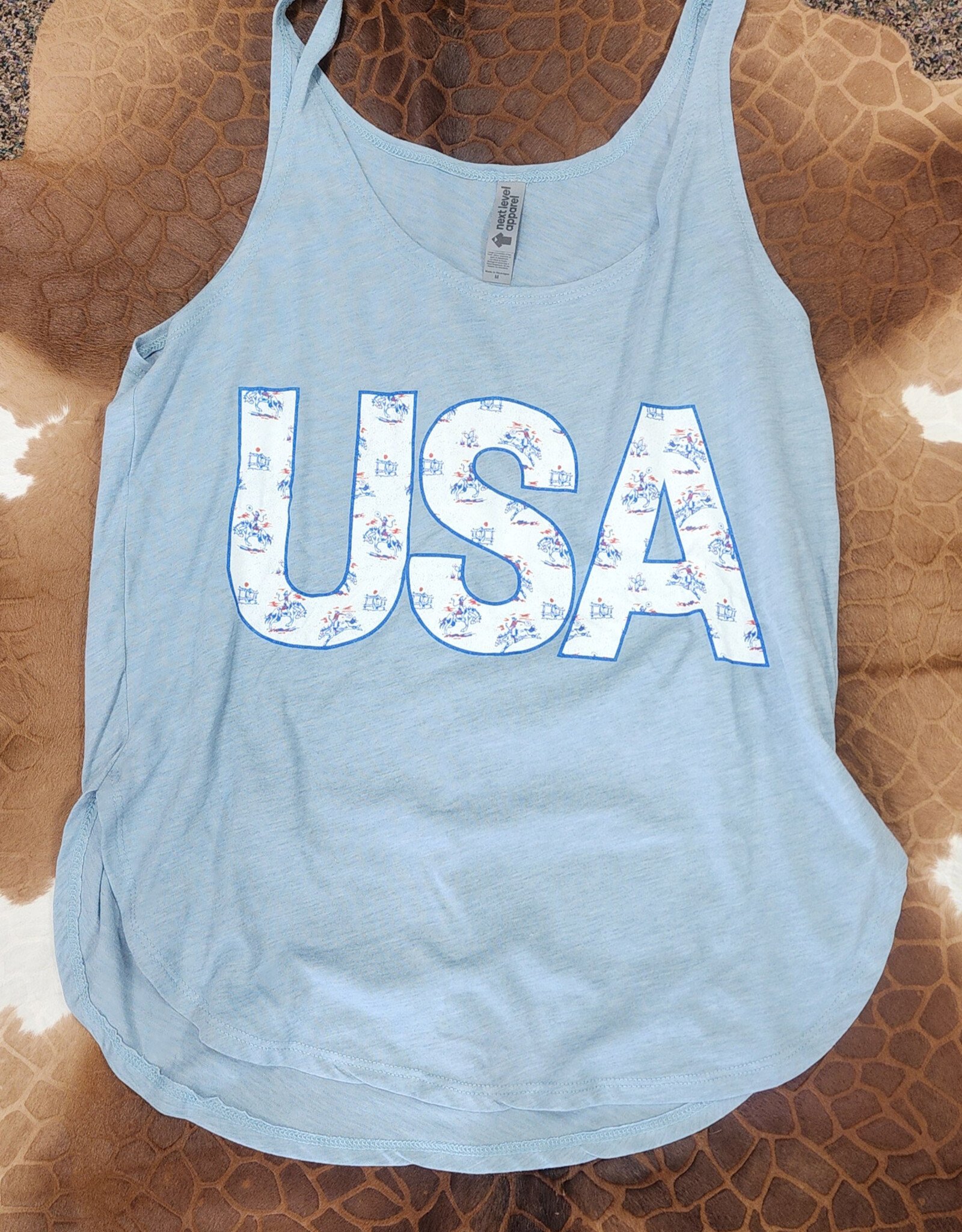 Arrow F Womens Rodeo USA Western Graphic Tank Top