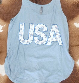 Arrow F Womens Rodeo USA Western Graphic Tank Top