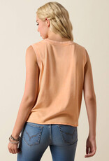 Ariat Womens Ariat Light Orange Wild Roper Tank Top