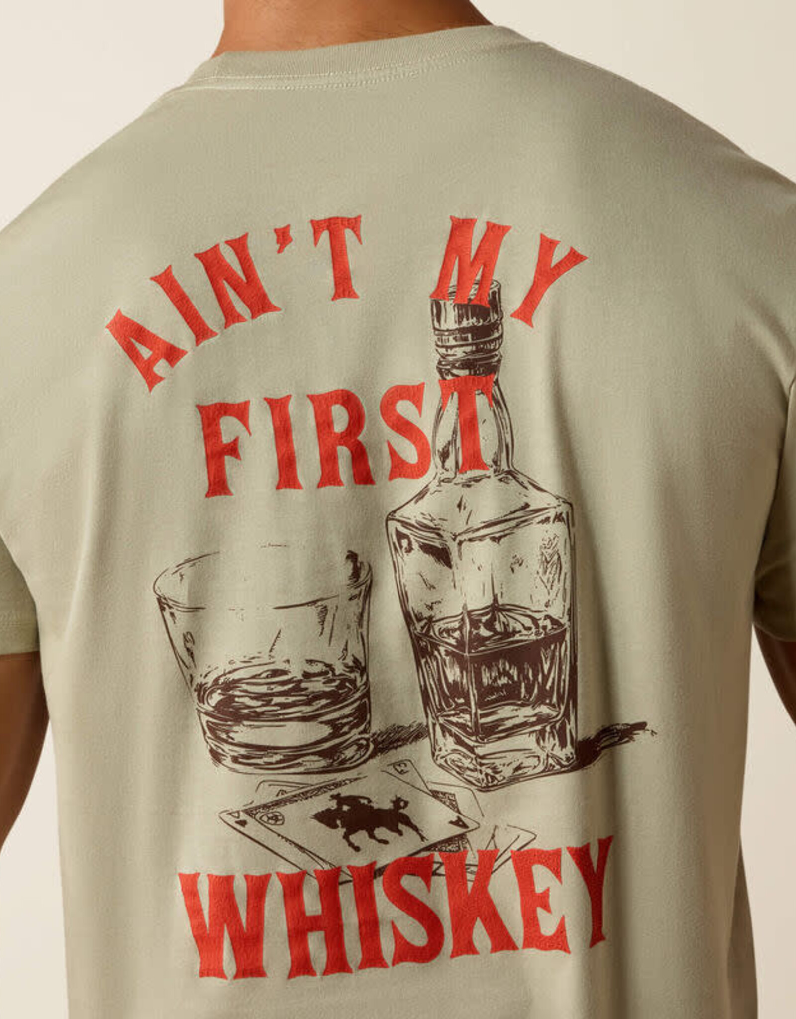 Ariat Mens Ariat Whisky Uno Classic Fit Short Sleeve T-Shirt