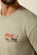 Ariat Mens Ariat Whisky Uno Classic Fit Short Sleeve T-Shirt