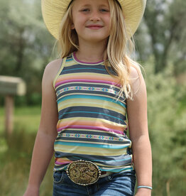 Cruel Girl Girls Yellow Serape Tank Top