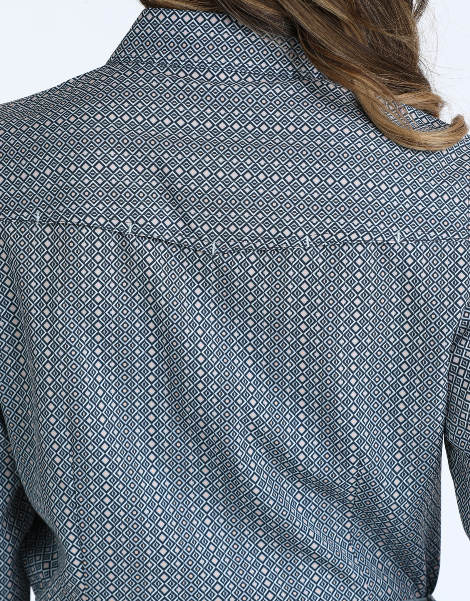 Cinch Womens Cinch Light Blue Arena Flex Long Sleeve Snap Shirt