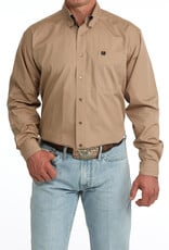 Cinch Mens Classic Cinch Solid Khaki Long Sleeve Western Button Shirt