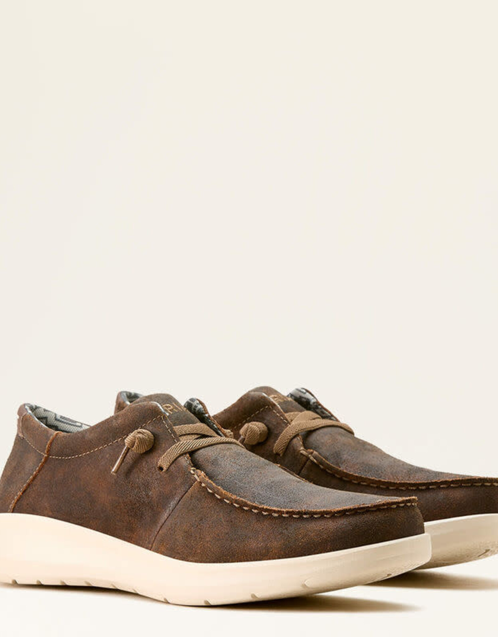 Ariat Mens Ariat Hilo Stretch Lace Up Western Brown Shoe
