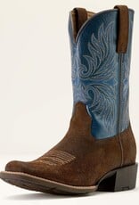 Ariat Mens Ariat Chocolate Smokehouse Roughout Cutter Toe Western Cowboy Boot