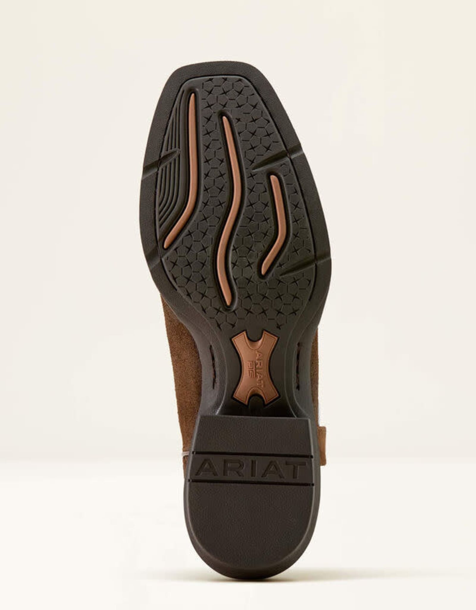 Ariat Mens Ariat Chocolate Smokehouse Roughout Cutter Toe Western Cowboy Boot