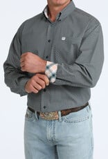 Cinch Mens Classic Cinch Teal Geo Print Long Sleeve Western Button Shirt