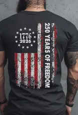 250 Years Of Freedom Charcoal Short Sleeve T-shirt