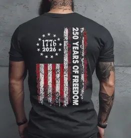 250 Years Of Freedom Charcoal Short Sleeve T-shirt
