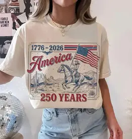 250 Years America Sand Short Sleeve T-shirt