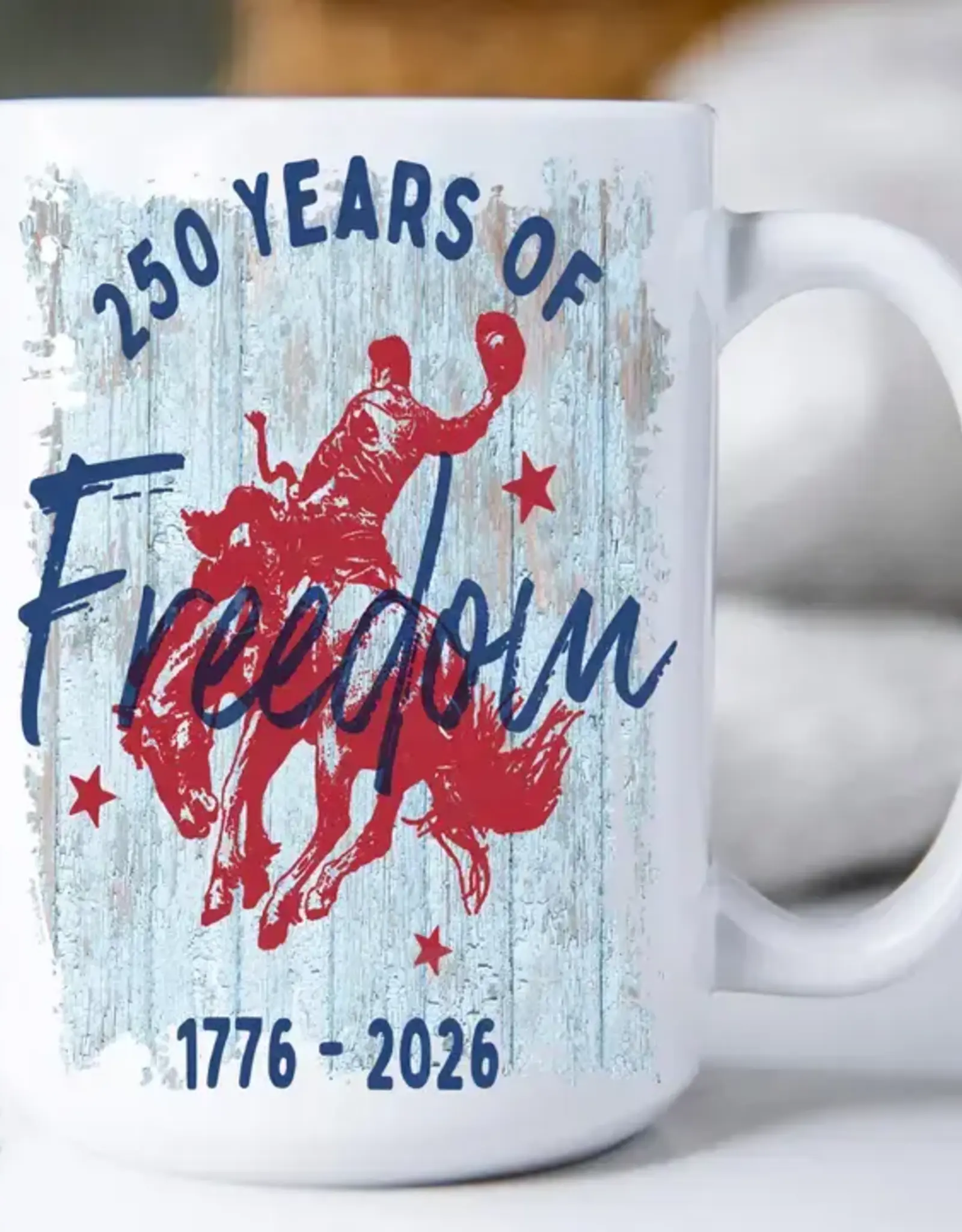 250 Years of Freedom Western Coffee Cup