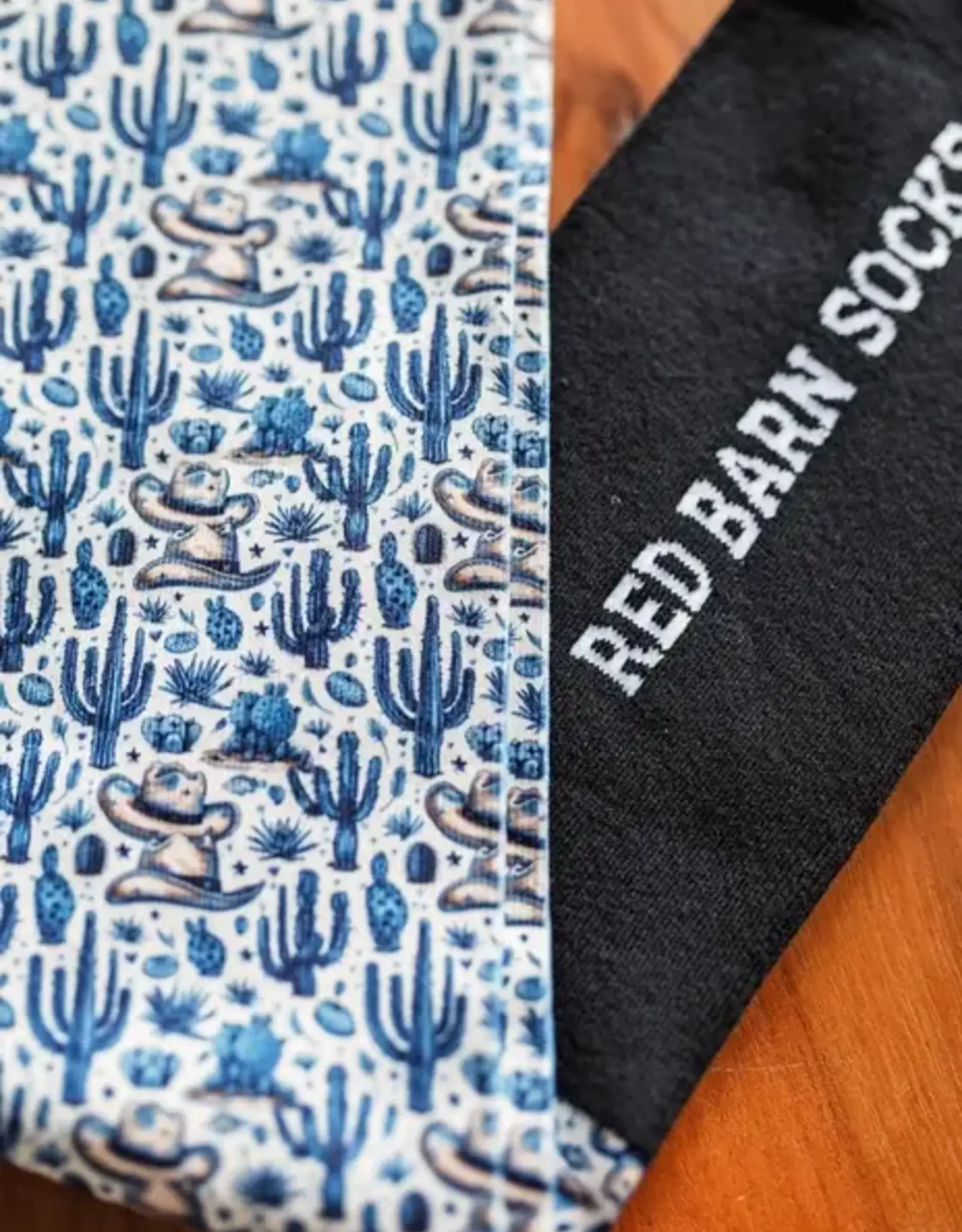 Red Barn Socks Red Barn Blue Hat Trick Boot Socks