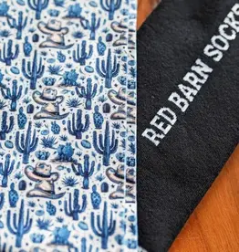 Red Barn Socks Red Barn Blue Hat Trick Boot Socks