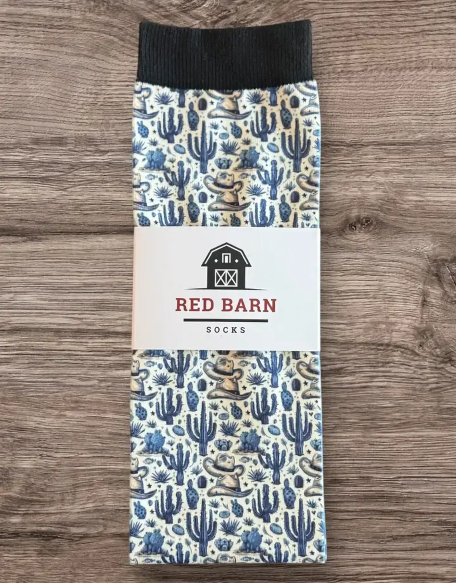 Red Barn Socks Red Barn Blue Hat Trick Boot Socks
