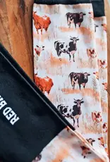 Red Barn Socks Red Barn Moo'd Boost Cow Print Boot Socks