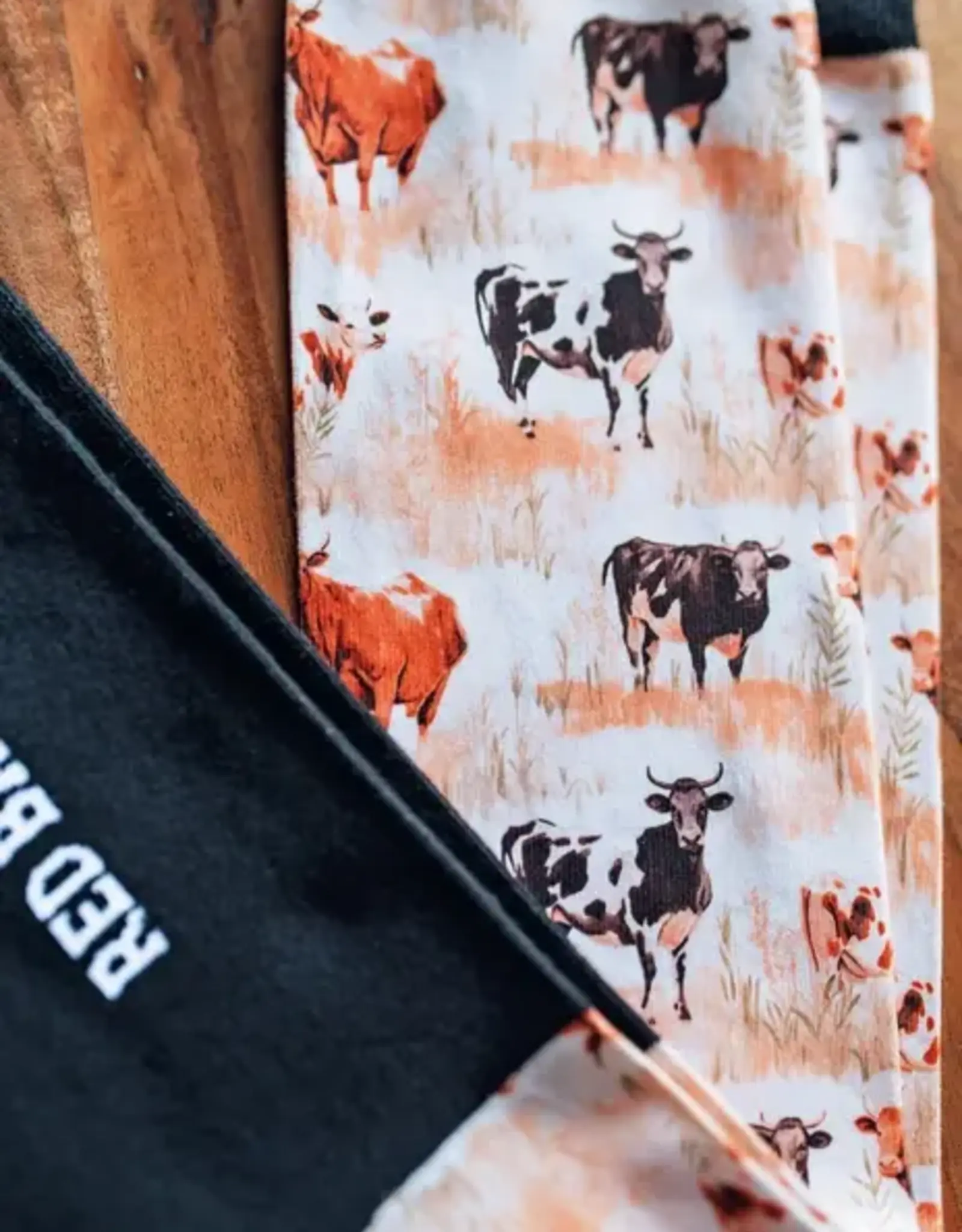 Red Barn Socks Red Barn Moo'd Boost Cow Print Boot Socks