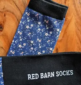 Red Barn Socks Red Barn Petal Poppin Blue Floral Boot Socks