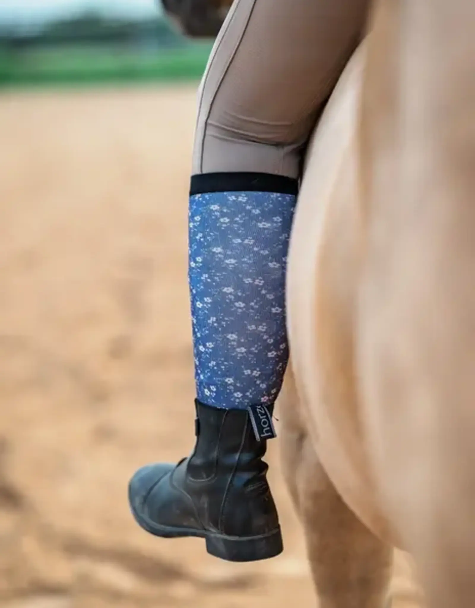 Red Barn Socks Red Barn Petal Poppin Blue Floral Boot Socks