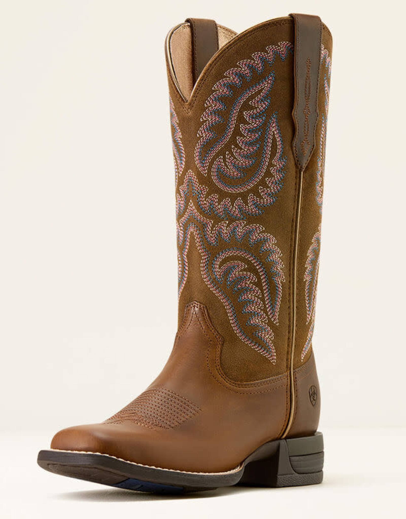 Ariat Ariat Womens Cattle Caite Distressed Brown Square Toe Western Cowboy Boot