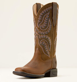 Ariat Ariat Womens Cattle Caite Distressed Brown Square Toe Western Cowboy Boot