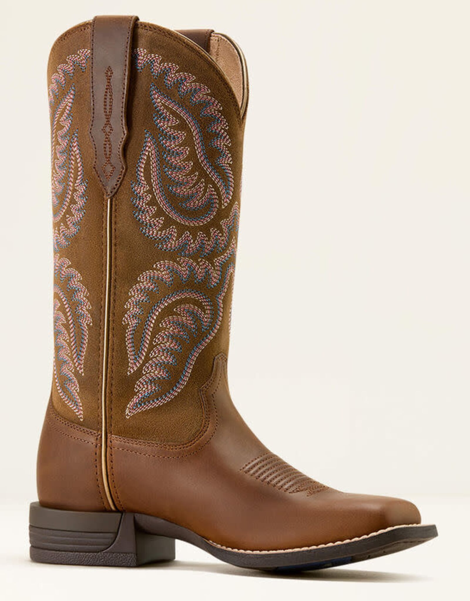 Ariat Ariat Womens Cattle Caite Distressed Brown Square Toe Western Cowboy Boot